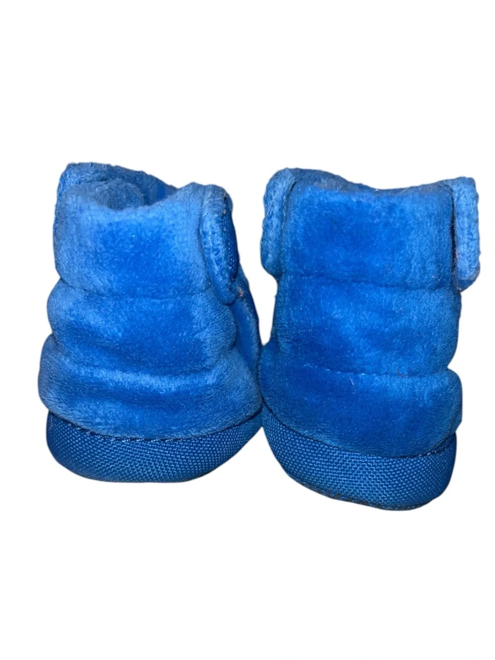 The North Face Baby Royal Blue Fleece Booties - Sz 4 (6-12 months)
